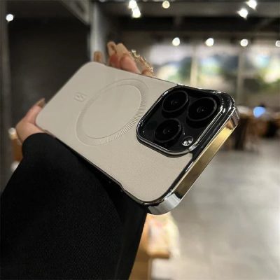 Refined Frameless MagSafe Leather - Premium Protection Phone Case