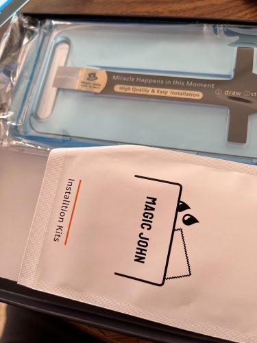 Original MagicJohn Tempered Glass Screen Protector – Dust Free Without Bubbles (Pack Of 2 Tempered Glass) photo review