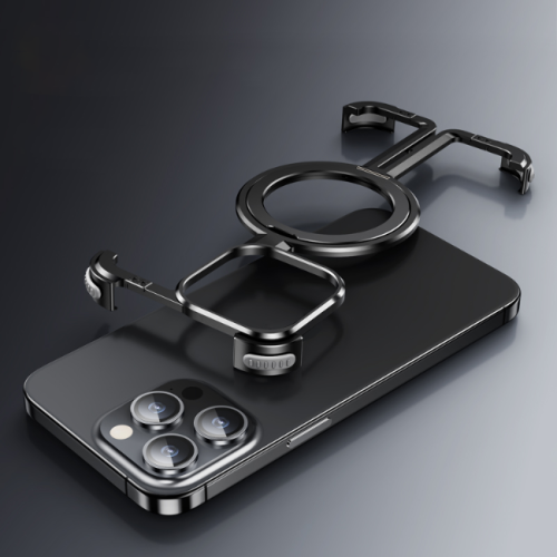 Aluminum Shockproof Frameless Rotatable Ring Holder Metal Case photo review
