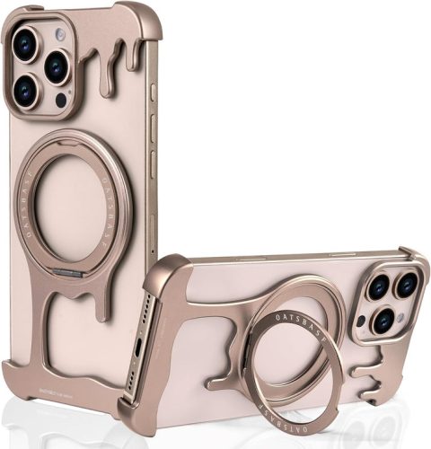 Metal Liquid Minimal 360° Rotatable Magnetic Frameless Ring Case photo review