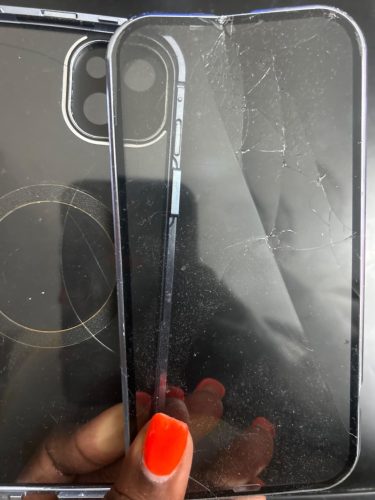 New Titanium Dual Magnetic Privacy Glass Case With 360° Drop Protection | Creatify Originals photo review