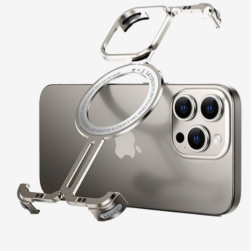 Aluminum Shockproof Frameless Rotatable Ring Holder Metal Case photo review